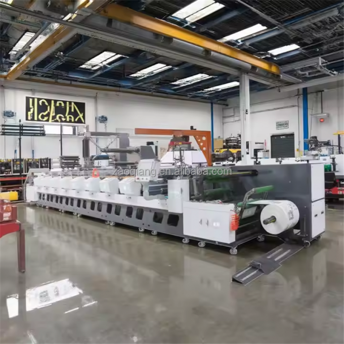 آلة طباعة فلكسو 8 ألوان طباعة متعددة الألوان للملصقات والملصقات والتعبئة والتغليف 0