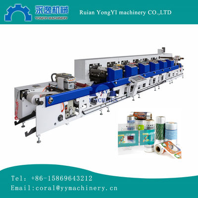 محركات الخدمة الكاملة 350 450 شبكة ضيقة 8 ألوان UV LABEL أفقي Flexographic Flexo Printer