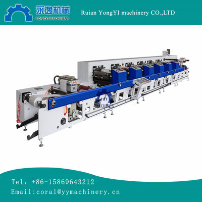 محركات الخدمة الكاملة 350 450 شبكة ضيقة 8 ألوان UV LABEL أفقي Flexographic Flexo Printer